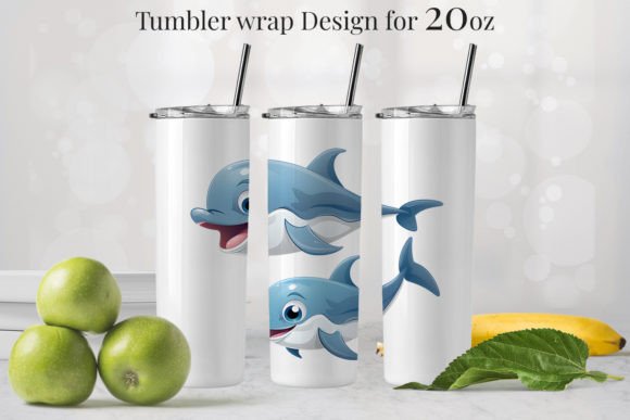 10 Dolphin Tumbler Design 20oz 806 5