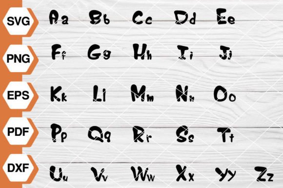 A to Z Alphabet SVG, Alphabet EP123