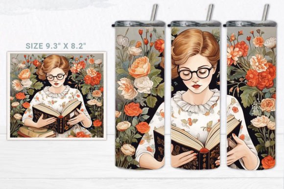 Book Lover Tumbler Design