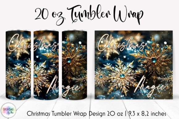 Christmas Magic Tumbler Wrap Sublimation