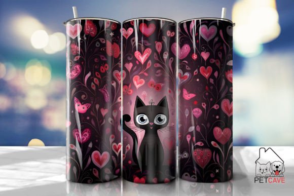 Colorful Cat-Themed Tumbler Wrap 2