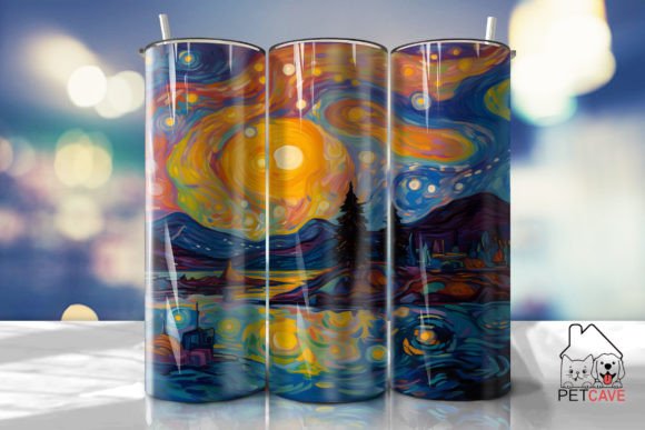Fauvist Starry Night Tumbler 20oz