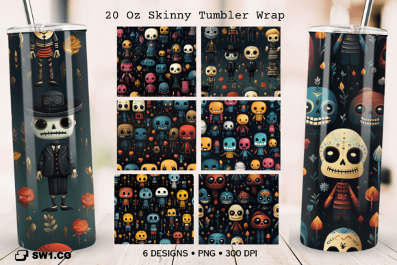 Horror Cute Doll Tumbler Sublimation PNG