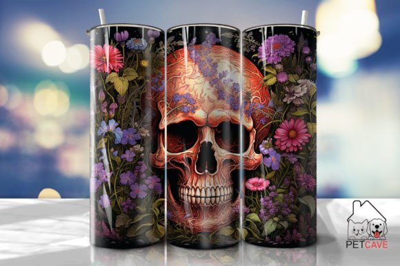 Neo-Pop Skull Tumbler Wrap