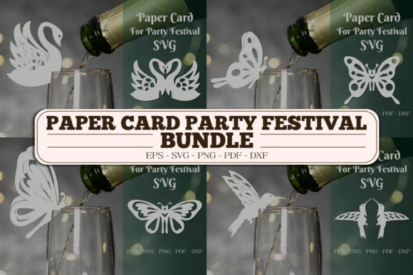 Paper Card for Party Festival Cup Glass
