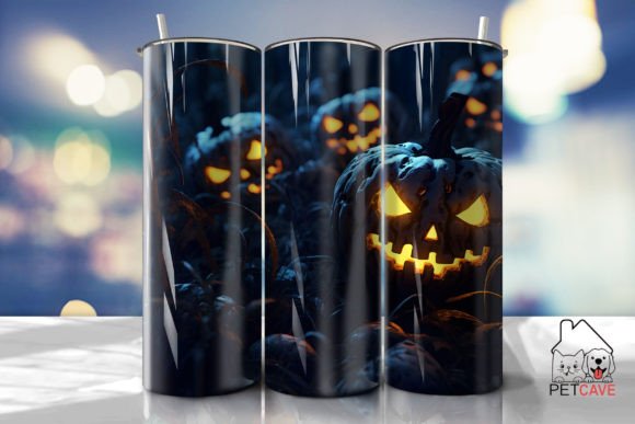 Playful Dark Orange Tumbler Wrap