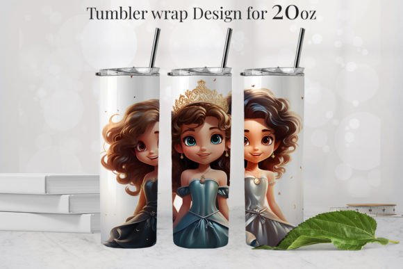Princess Tumbler Design 20oz PNG 10