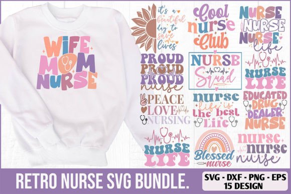 Retro Nurse SVG Bundle