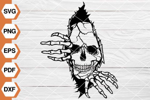 Skull in the Wall SVG EP-130