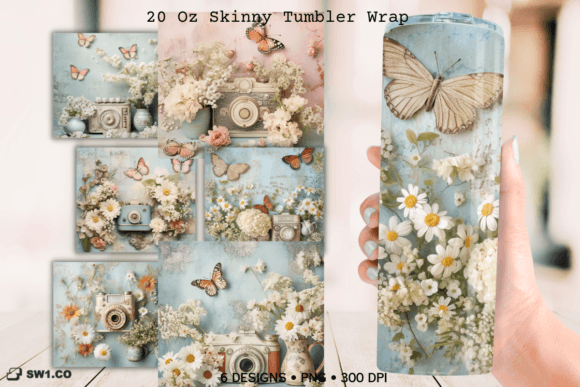 Vintage Photo Camera Tumbler Sublimation